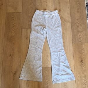 Aerie Light Gray Flare Pants